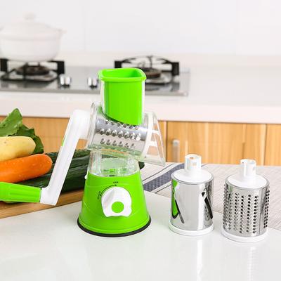 3-in-1 Vegetable Cutter Manual Rotary Cheese Grater Vegetable Cutter Hand Cranked Potato Slicer Multifunctional Kitchen Gadgets
