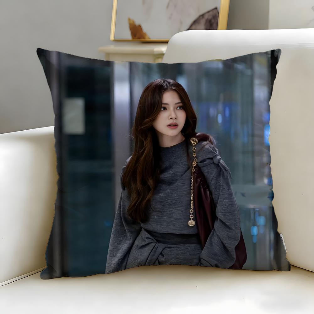 

popular actress Baifern Cushion Cover Soft & Easy-Wash Pillow Case – Versatile for Couch, Bed, Travel and Office 30cmx30cm