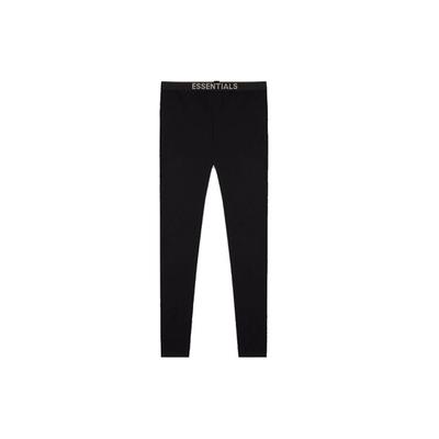 Essentials Herbst/Winter 2020 Logo Elastischer Bund Strick-Jogginghose Unisex-Hose Schwarz FOG-FW20-183
