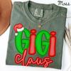 Gigi Christmas Comfort Colors Shirt, Grandma Shirt, New Grandma Tshirt, Santa Tee, Xmas Gifts
