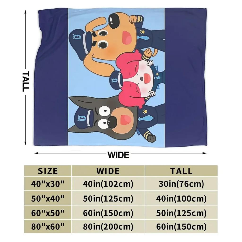 Sheriff Labrador Blanket Soft Warm Flannel Throw Blanket Plush for Bed Living Room Picnic Travel Home Couch