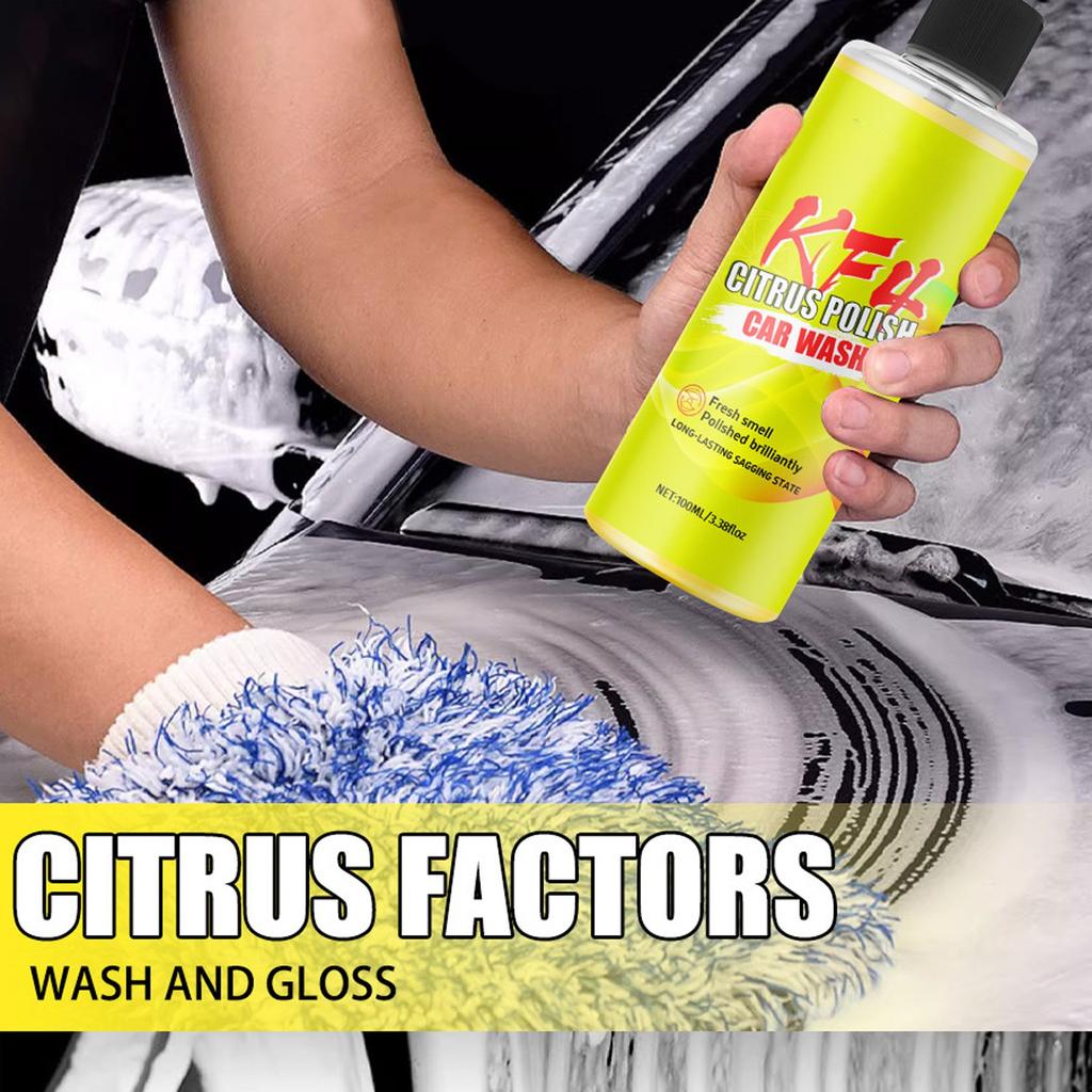 Color Bubble Concentrated Car Wash Liquid Car Universal Neutral Multi-functional Decontamination Strong PA Pot Car Wash Liquid 100ml