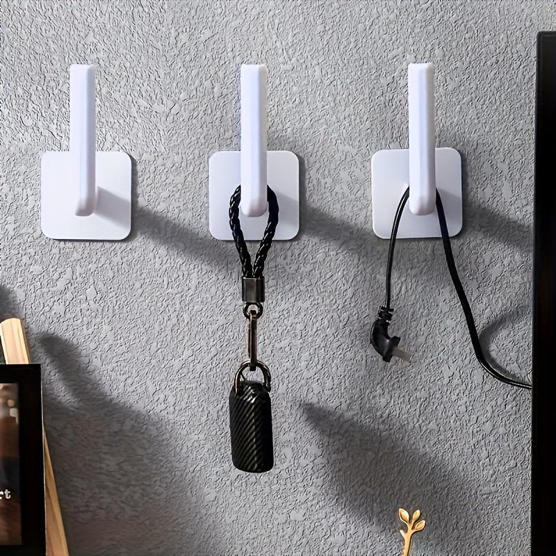 Plastic Wall Hanging Hat Holder, Adhesive L Shaped Wall Hook, Wall Mounted Hanging Storage Hook, Hat Hanging Storage Rack, Household Storage