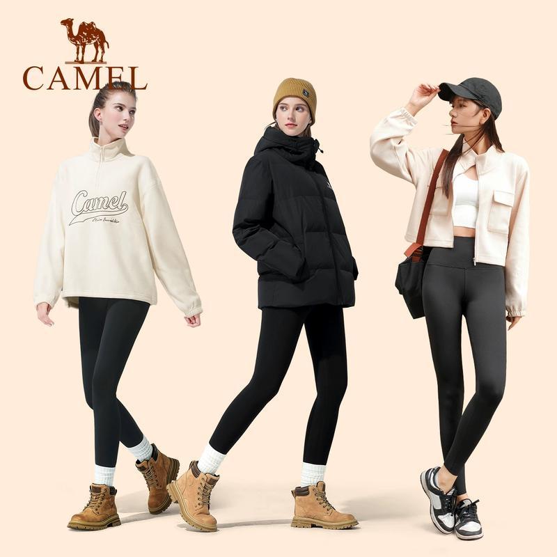 Camel Women's High-Waist Thermal Sports Leggings