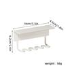 4 Slots Wall Mounted Toothbrush Holder Bathroom Self Adhered Toothbrush Organizer Razor Storage Racks