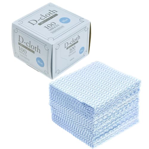 Dainichi Sangyo D-Cloth Nonwoven Counter Cloths, Large Capacity (100 Sheets), Oval, 30 X 30cm, Disposable Dishcloths/Dusters, Washable for Home and Co