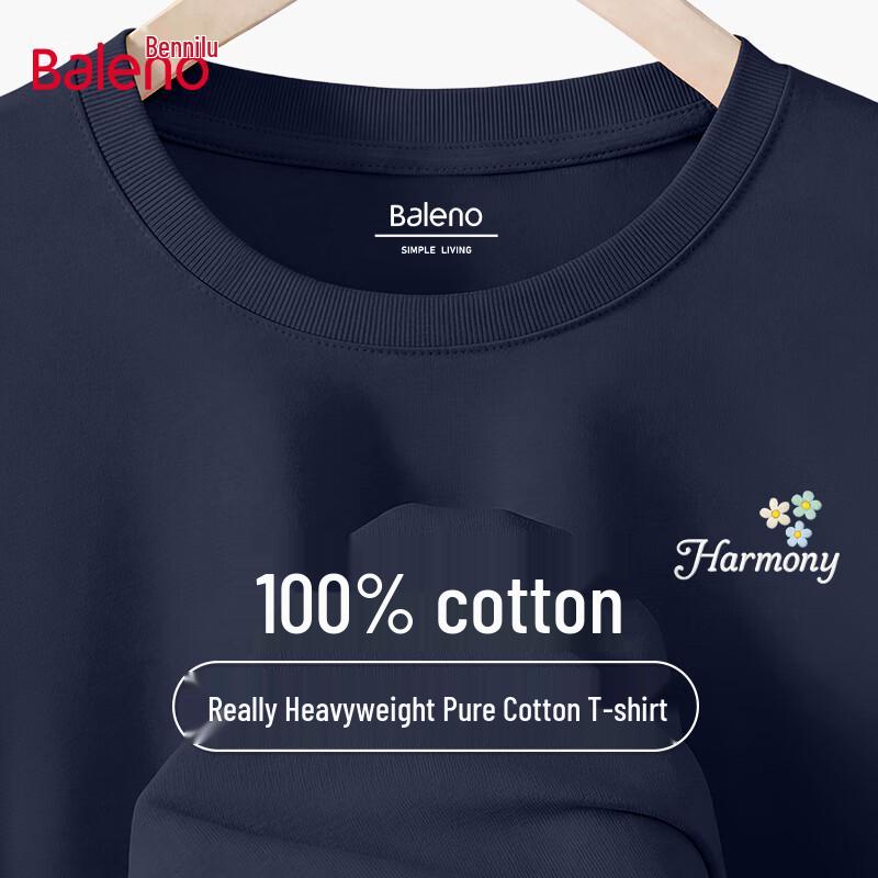 Baleno Men's 100% Cotton Casual Short Sleeve T-Shirt