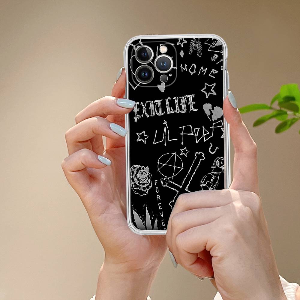 Singer Rapper L-Lil Peep Fit For IPhone 16 15 Promax Phone Case IPhone 14 11 12 High End 13 Pro Silicone