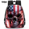 Skull Series Peripheral Animation Printing Backpack Student Bag Support