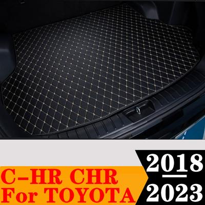Sinjayer Car AUTO Trunk Mat ALL Weather Tail Boot Luggage Pad Carpet Flat Side Cargo Liner Cover For Toyota CHR C-HR
