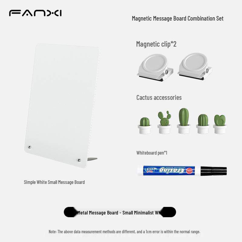 Magnetic Desktop Blackboard Memo Board - Erasable & Free-Standing for Office Use