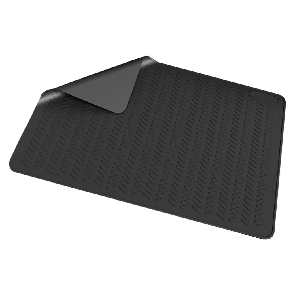 Heatproof Silicone Electric Stove Mat for Glass Top Cooktops Scratch Resistant Dish Drying Pad Waterproof Kitchen Pad