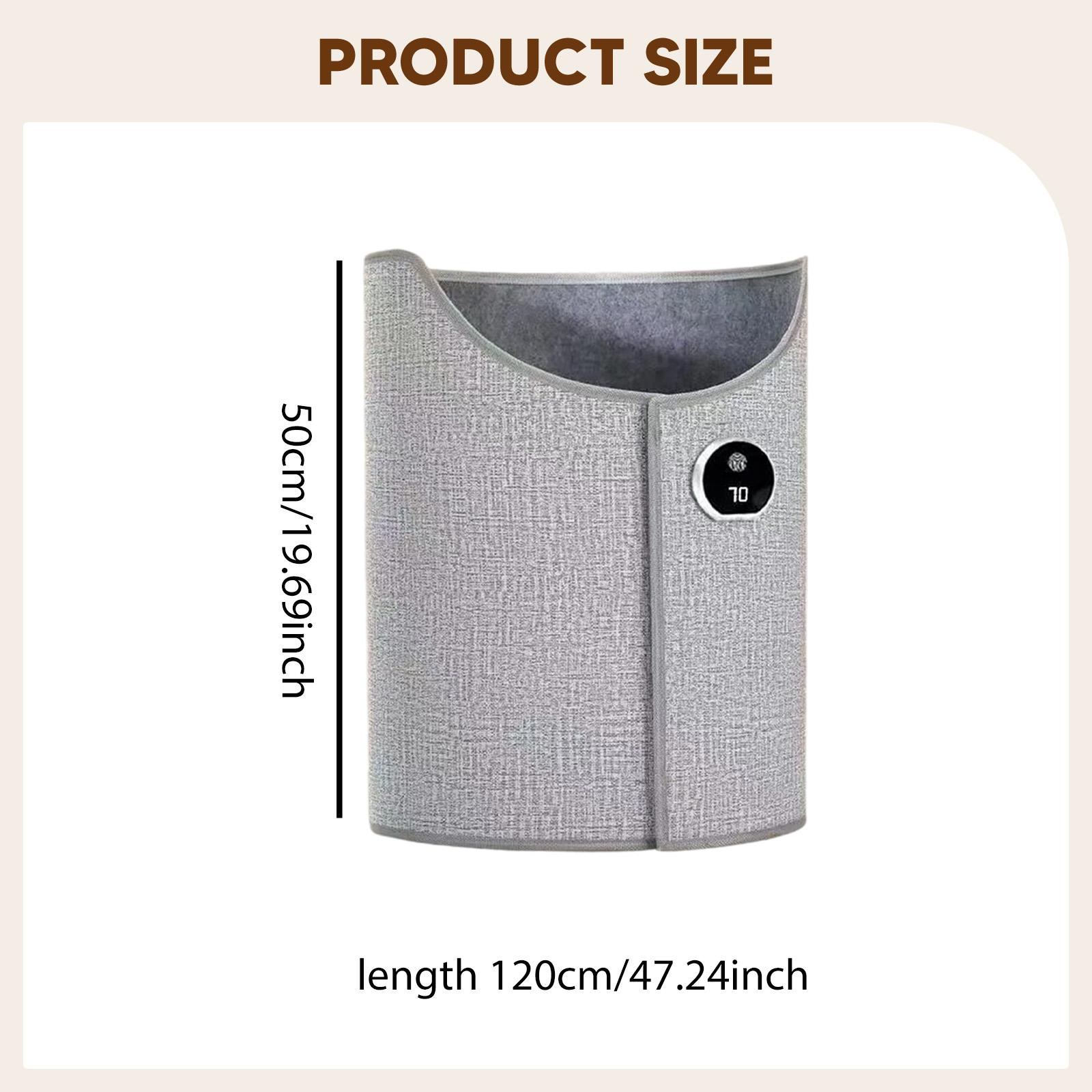 

Leg Heater Foot Warmer Under Desk Blanket Cover Leg Knee Ankle Warmer Foldable 5 Model Temperature Control for Bedroom Office серый