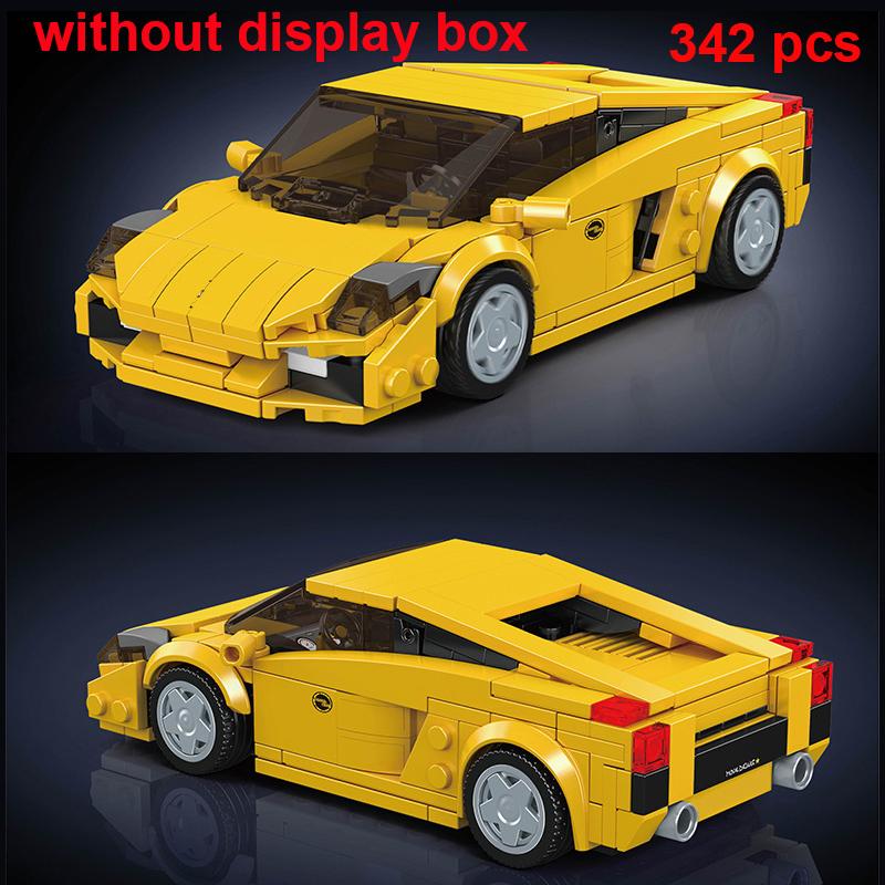 City Speed  Technical Moc Car Sports Car Racing Building Blocks Brick Vehicle Educational Construction Toys