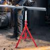 V Head Pipe Stand Adjustable Height 28-52 Inch 4500lbs/2 Tons Pipe Jack Stands Folding Portable High Folding Pipe Stand with V Head Fold A Trailer