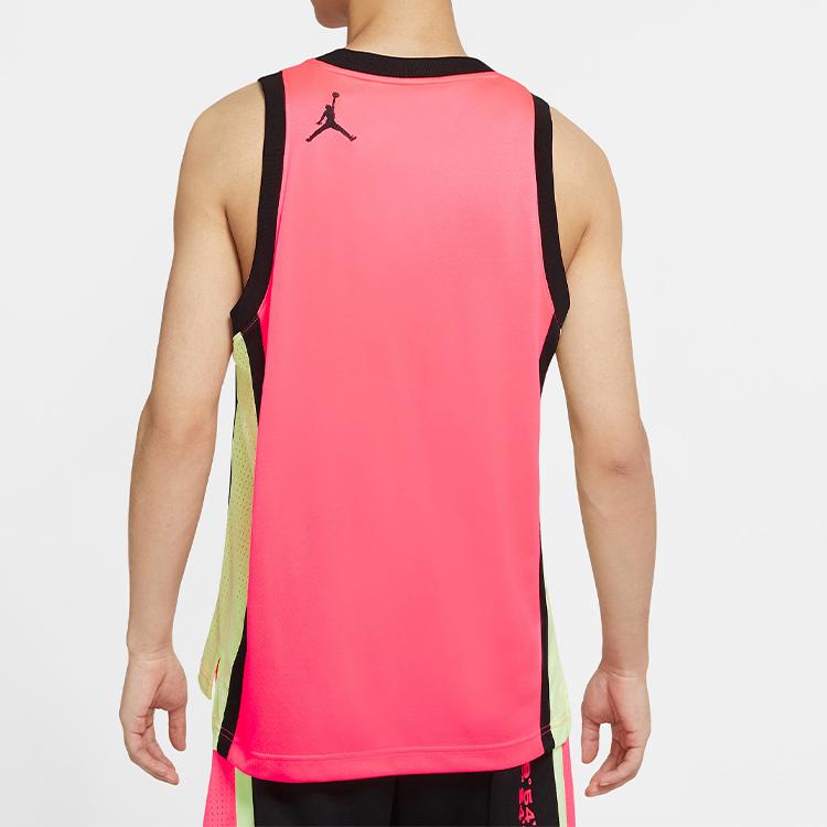 Jordan Air Basketball Round-Neck Vest Men Tops Pink CW7078-654
