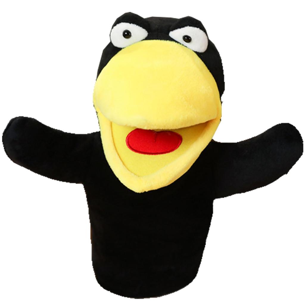 COZENTA Hand Puppet Plush Toy with Moving Mouth (Crow)