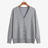 2023 Autumn Office Sweater Knitwear Casual V-neck Long Sleeve Cardigan Versatile Solid Button Knitted Cardigans Outwear 29625