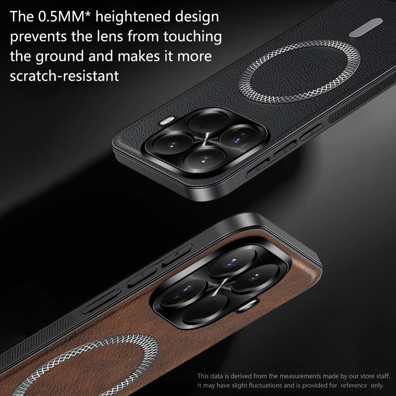 Case For Xiaomi 15T Pro PU Leather Wireless Charging Magnetic Shockproof Case For Xiaomi 15T 15TPro 14T Pro Phone Protect Cover