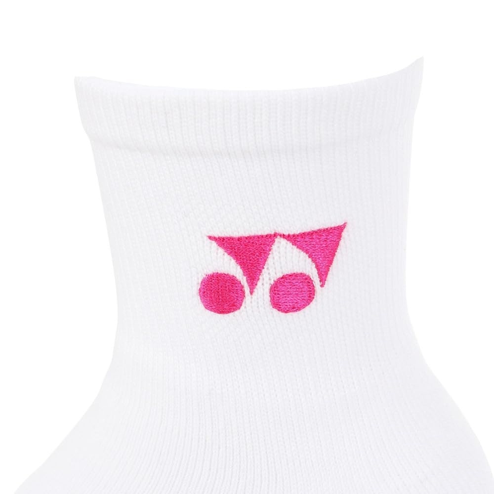 Yonex Shorts and Free Size Women's Socks, White/Pink (062),