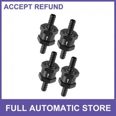 FOUR Car Fuel Check Valve One Way Non Return Check Valve 031" 8mm OD Universal