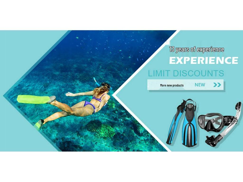 Adjustable Diving Fins for Adults & Kids – Perfect for Snorkeling & Outdoor Water Sports