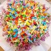 100pcs DIY Handmade Colorful Origami Cranes, Pure Handmade Origami Cranes, Creative Solid Color DIY Lucky Stars, Birthday Gift