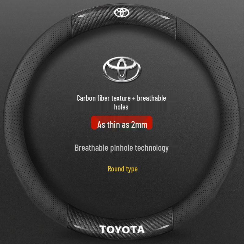 Potah volantu ze semiše a kůže pro Toyota Camry, Highlander, Corolla, RAV4, Avalon a Levin