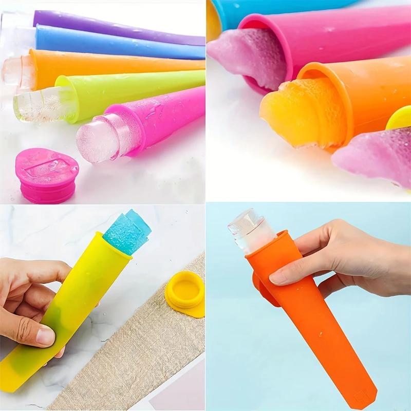 6Pcs Silicone Popsicle Mold Reusable Popsicle Mold Summer Popsicle Manufacturer Quickly Freezes Self-sealing Popsicle Tube