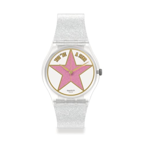 Swatch STAR MOM Gent SO28Z108 Transparent Watch