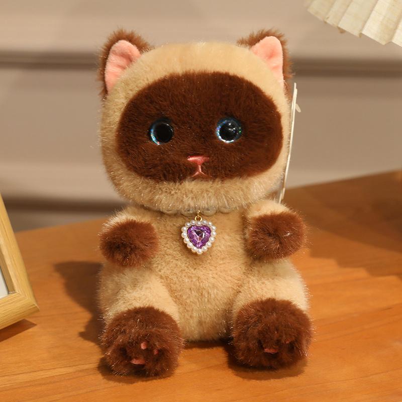 Super Schattige Mini Chef Kitten Pluche Speeltjes Delicaat Handgemaakt Cartoon Patissier Kat Poppetje Grappige Sleutelhanger Tassen Decoratie Speeltjes Leuk Cadeau 16cm