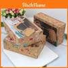12 Stück Kraftpapier Weihnachtsgeschenk Süßigkeiten Keks Muffin Kuchen Schachteln Mit Exquisitem Druck Und Dekorativen Anhängern