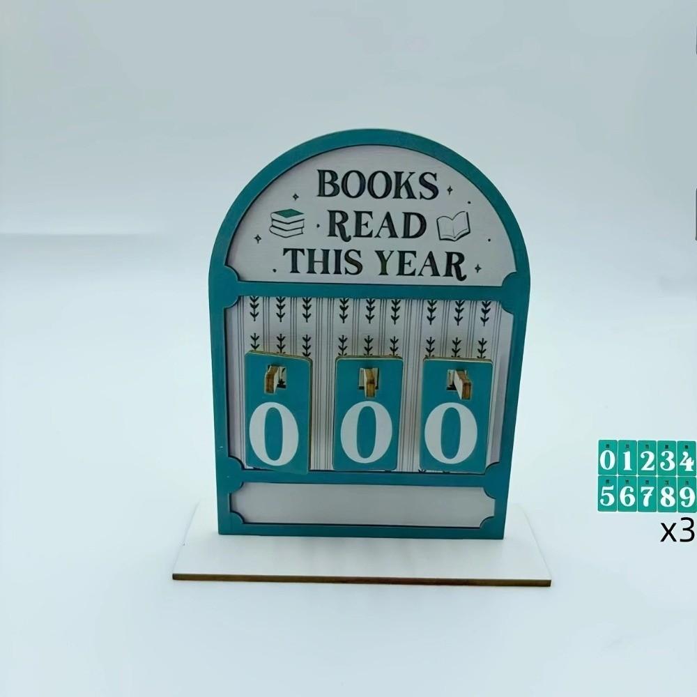 Handmade Reading Challenge Tracker Personalized Eco-Friendly Reading Tracker Hanging Signage Read This Year Reading Counter