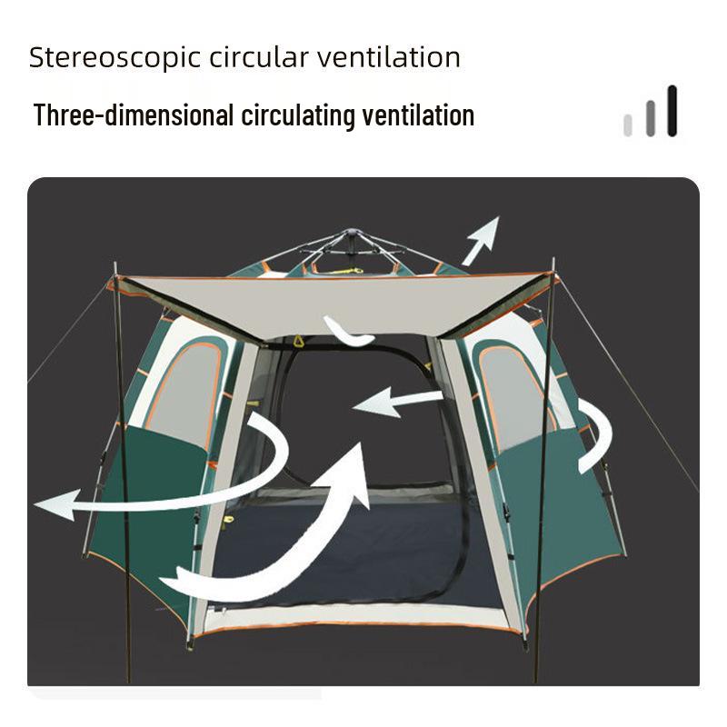 Clearance: Quick-Open Rainproof Camping Tent - Portable, Foldable, and Thickened for Overnight Use