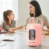 deli Electric Pencil Battery Tip Adjustment Sharpener, Pink, Operated, 3-Stage