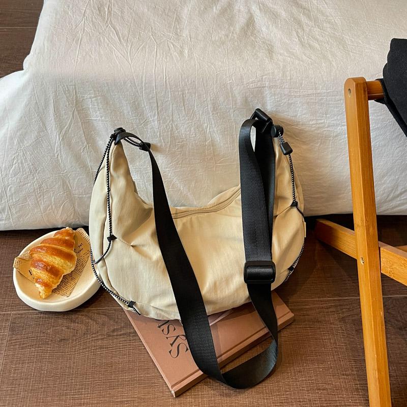 Nylon Shoulder Bag Women's Commuter Crossbody Bag Large Capacity Lightweight Handbag