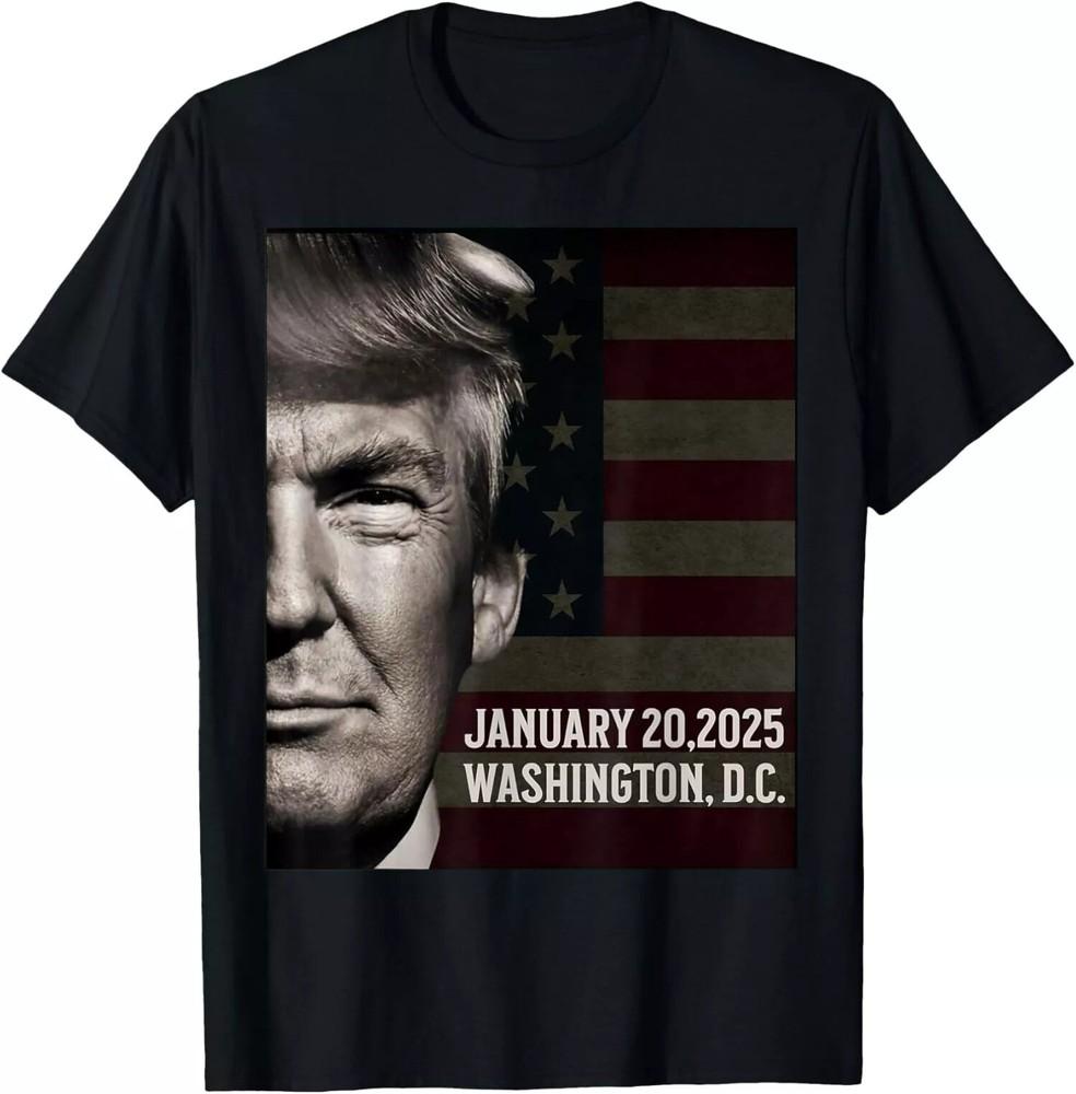 2025/President Donald Trump 2025 Inauguration Date Commemorative T-Shirt Unisex T-Shirt XXXL