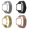 Elegant Milanese Metal Strap Wrist Band Bracelet With Frame For Fitbit Blaze Watch Tracker