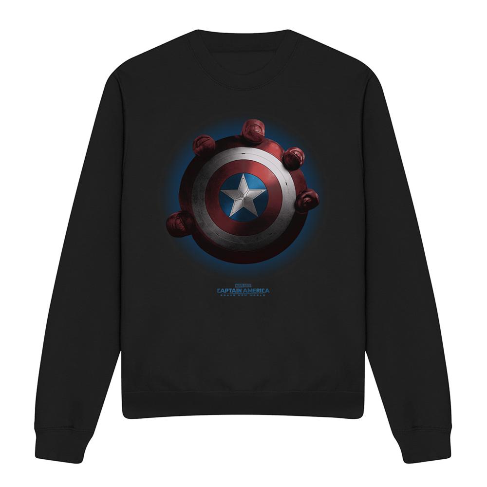 Captain America: Brave New World Unisex Adult Red Hulk Shield Sweatshirt