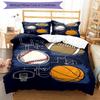 3pcs Ball Sports Bedding Set Duvet Cover Closure Includes 1 Duvet Cover & 2 Pillowcases, Soft and Comfortable for All Seasons.