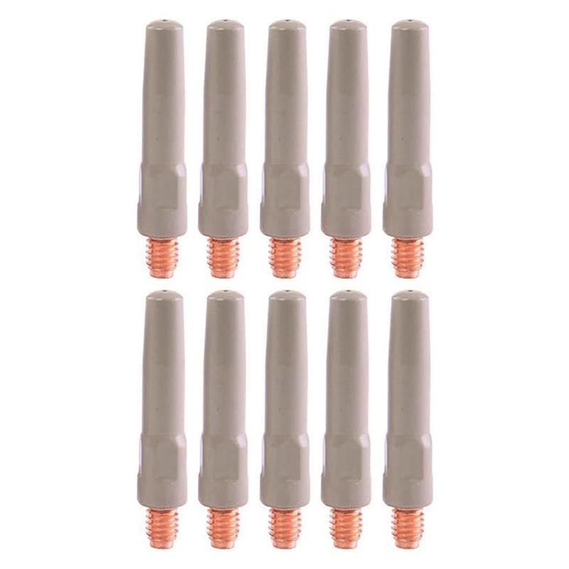 Non-Stick MIG Welding Tips 10PCS, 45X0.8Mm, Metal Torch Accessories For 15AK Welding Units