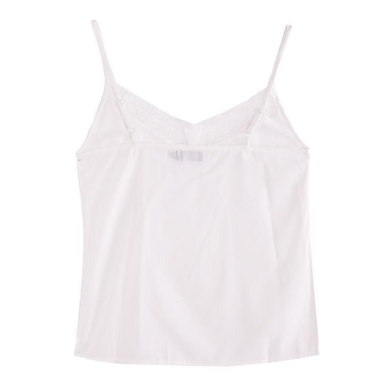 Erika White Strappy Camisole Top for Women DEELUXE 74