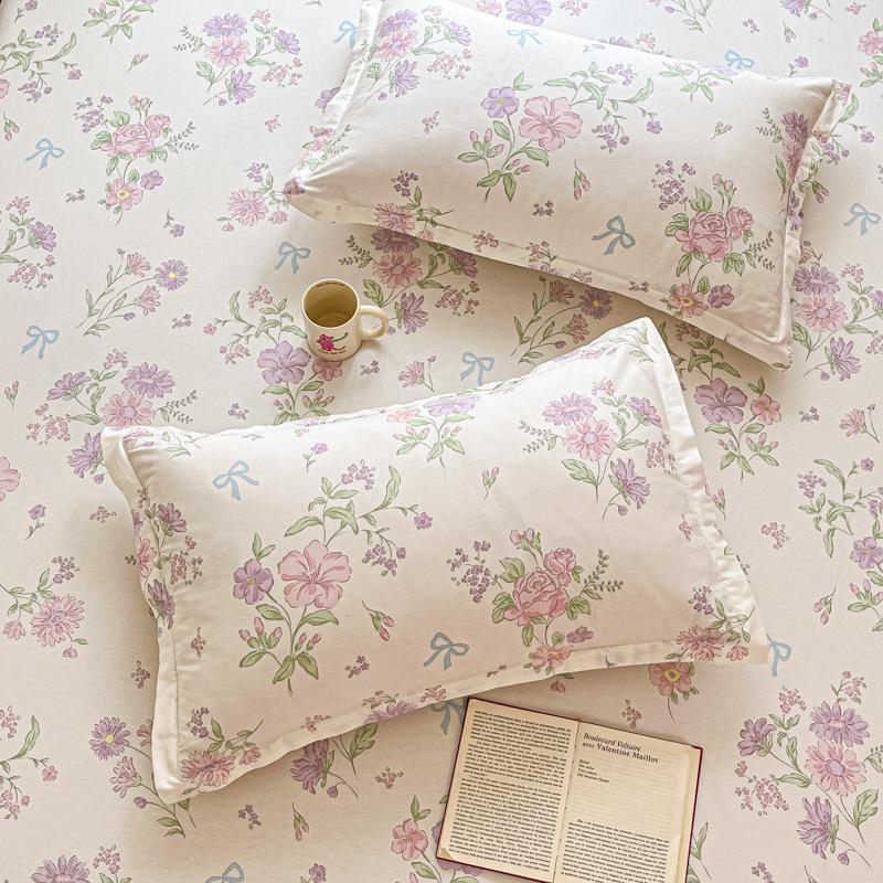 Cotton Pillowcases: Pure Cotton, Simple Style for Home, Dorms, Single & Double Rooms (Single/Pair)