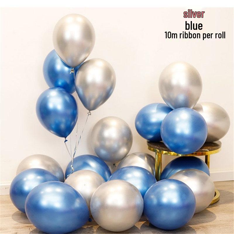 Romantic Metallic Balloons Set for Weddings, Bedrooms, and Birthdays
