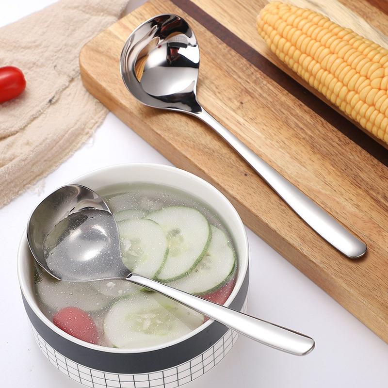 304 Stainless Steel Soup Spoon Deepen Thickened Large Capacity