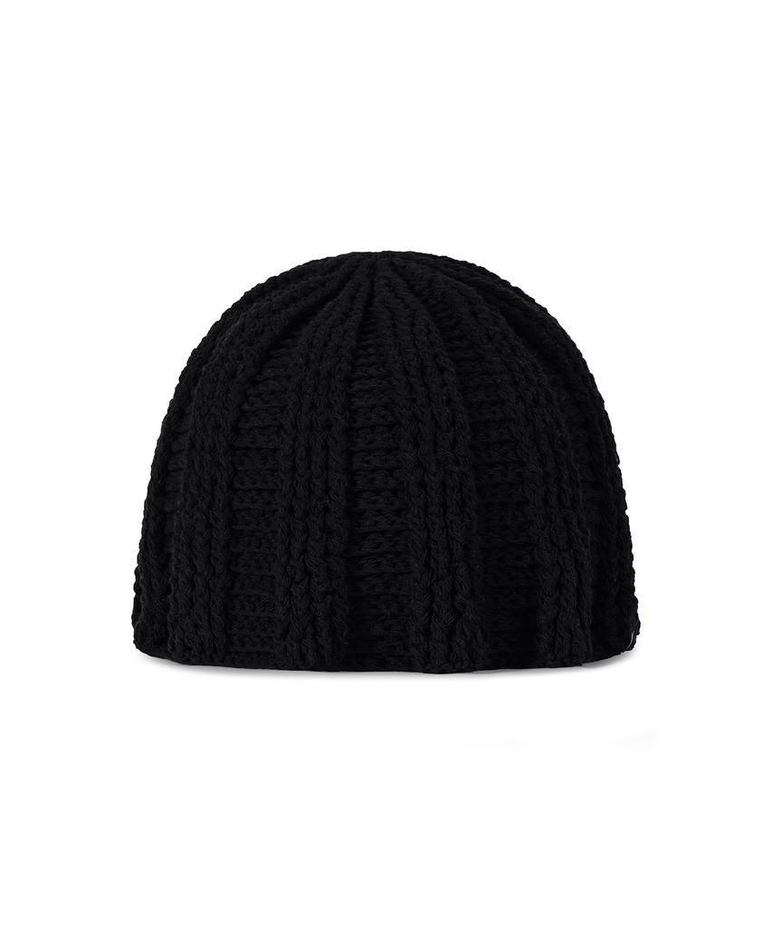 Bajal Va Label Crochet Wave Bucket Hat Black