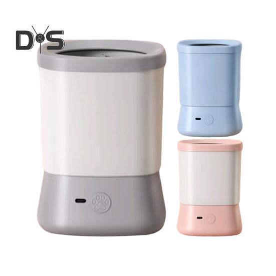 Automatic Dog Paw Cleaner USB Rechargeable Dog Paw Washing Cup Silicone Muddy Foot Cleaning Machine for Small Medium Large Cats Dogs