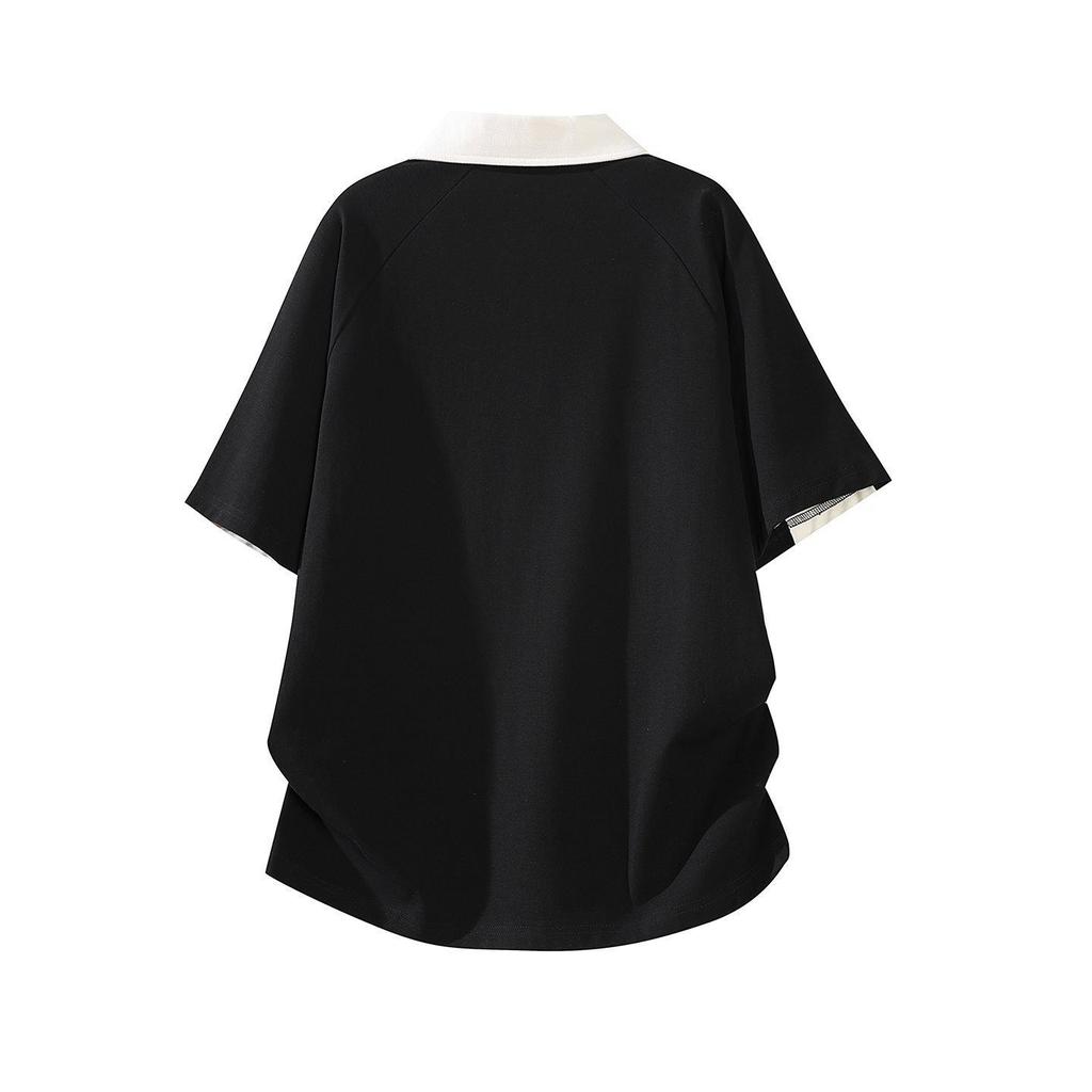 2026 Trendy Men's Japanese Style Color Block Polo T-Shirt