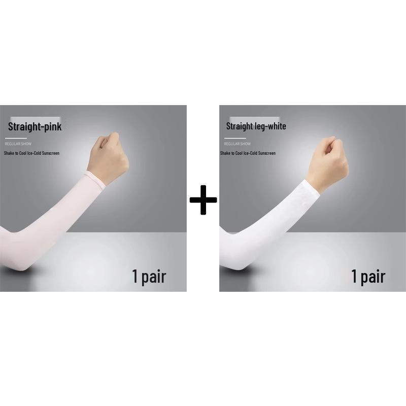 Eis UV-Schutz Armstulpen für Männer & Frauen - Dünner Stil Fahrradhandschuhe & Ellbogenschoner