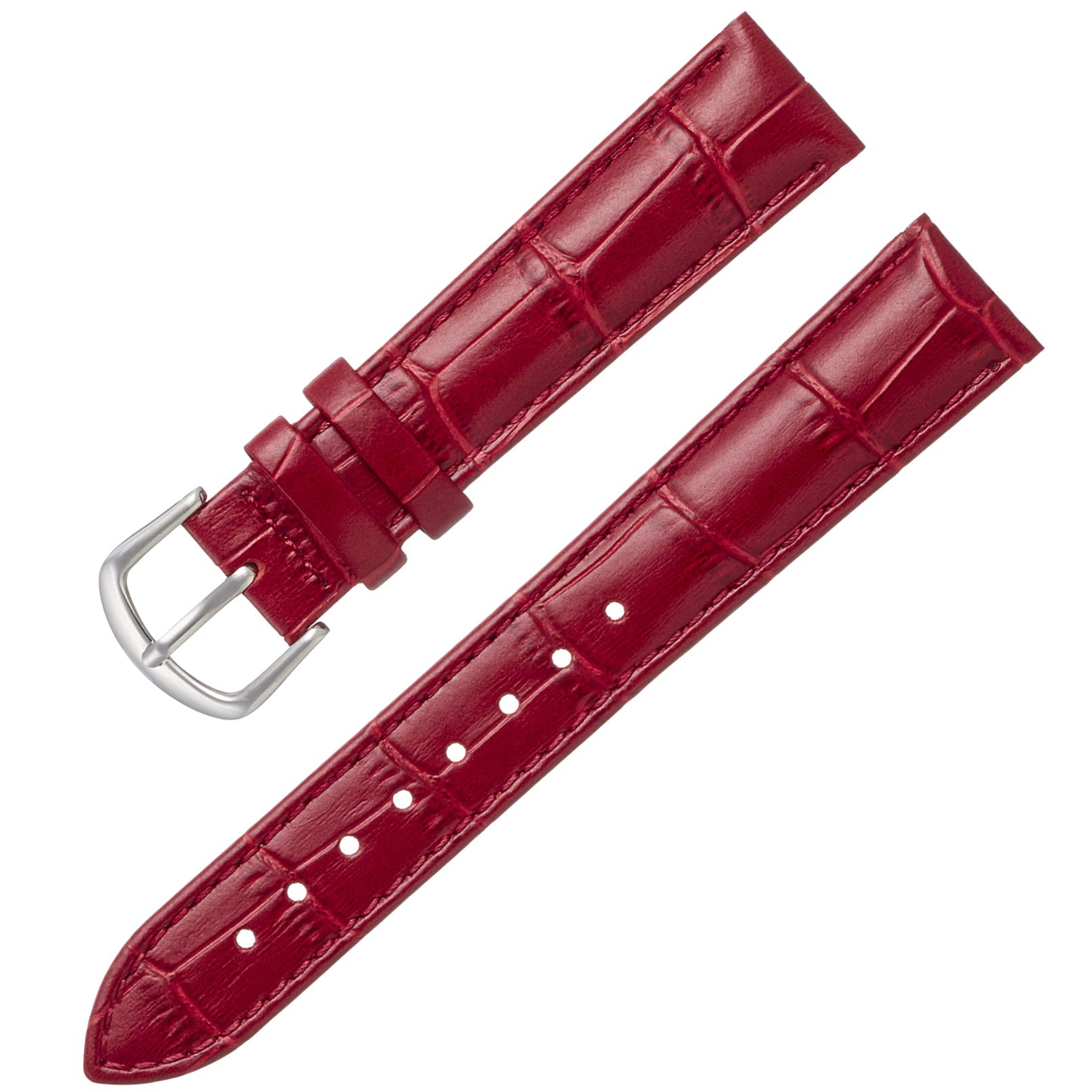

Calme Watch Strap, Genuine, Crocodile-Embossed, Leather Band, Replacement Strap, 0.5-0.9” (12 - 22 mm), 17 mm